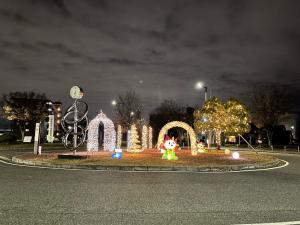 尾張旭駅前広場イルミネーション写真