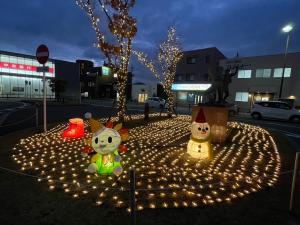 旭駅前広場イルミネーション写真