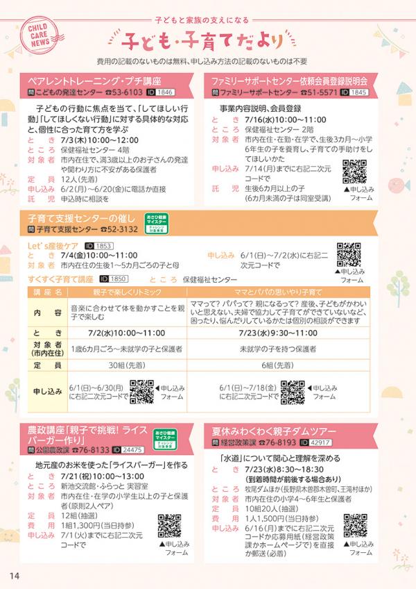 広報おわりあさひ6月号14～15ページ