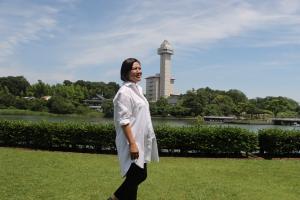 青木さやかさんとスカイワードあさひ1