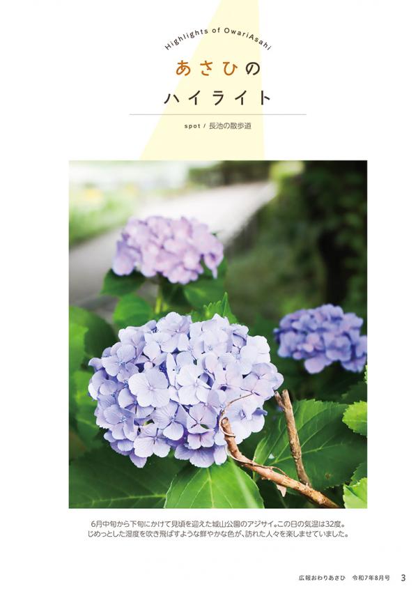 広報おわりあさひ8月号3ページ