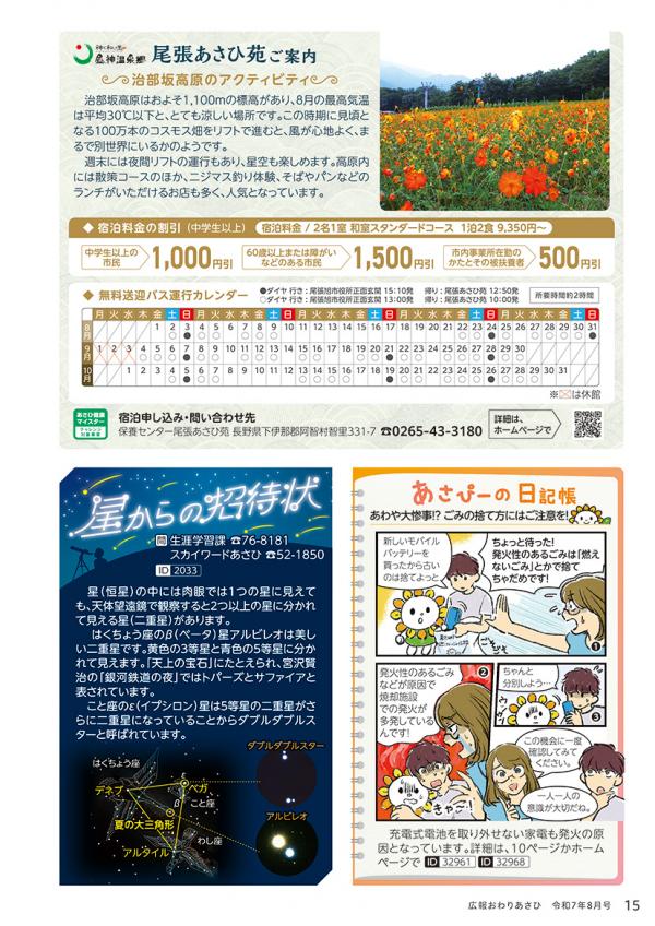 広報おわりあさひ8月号15ページ