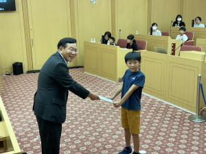 修了証の進呈1