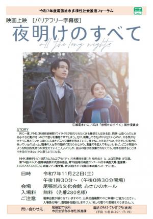 尾張旭市多様性社会推進フォーラム開催案内チラシ