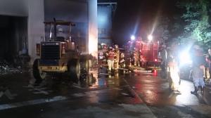 発火場所の特定と消火