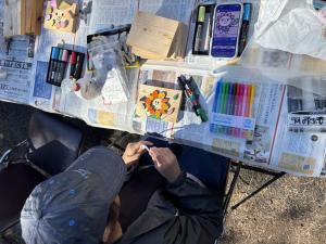 木材で作ったあさぴー