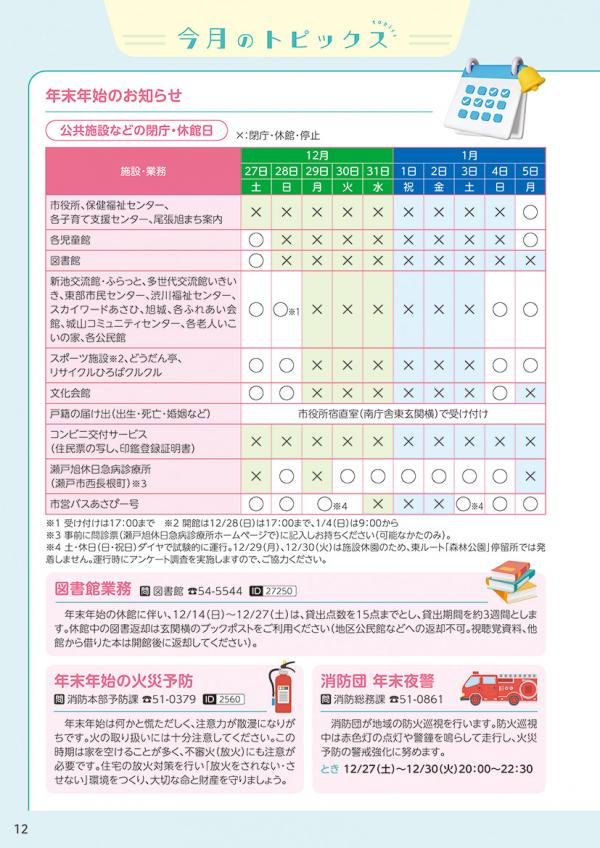 広報おわりあさひ12月号12～15ページ