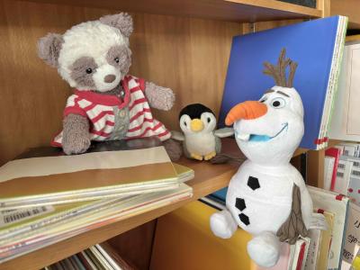 ぬいぐるみのおとまり会　本棚1