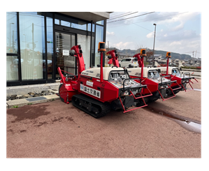 国土交通省から貸し出された小型除雪機