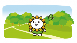 森林公園を楽しむあさぴー