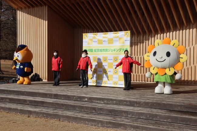 ジョギング大会（準備運動）