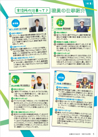 職員の仕事紹介画像（R7広報掲載）