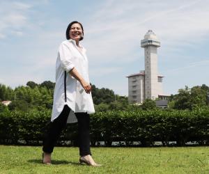 青木さやかさんとスカイワードあさひ