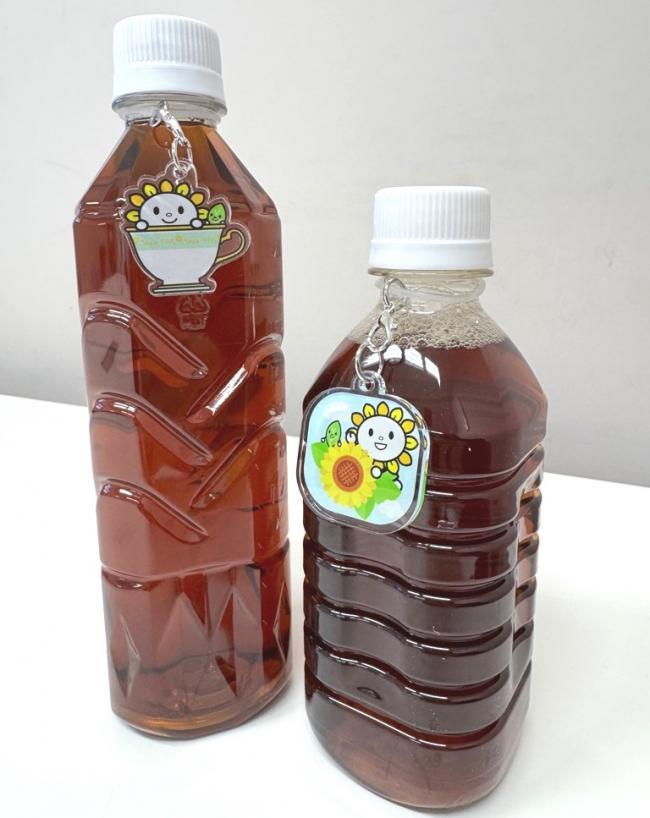 アクリルアンブレラマーカーペットボトル装着時写真