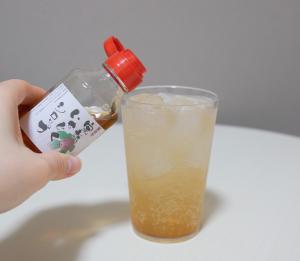 完熟いちじくシロップの炭酸割り