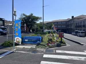 こいのぼりと青空市