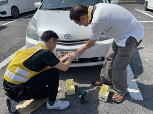 ナンバープレートの盗難防止