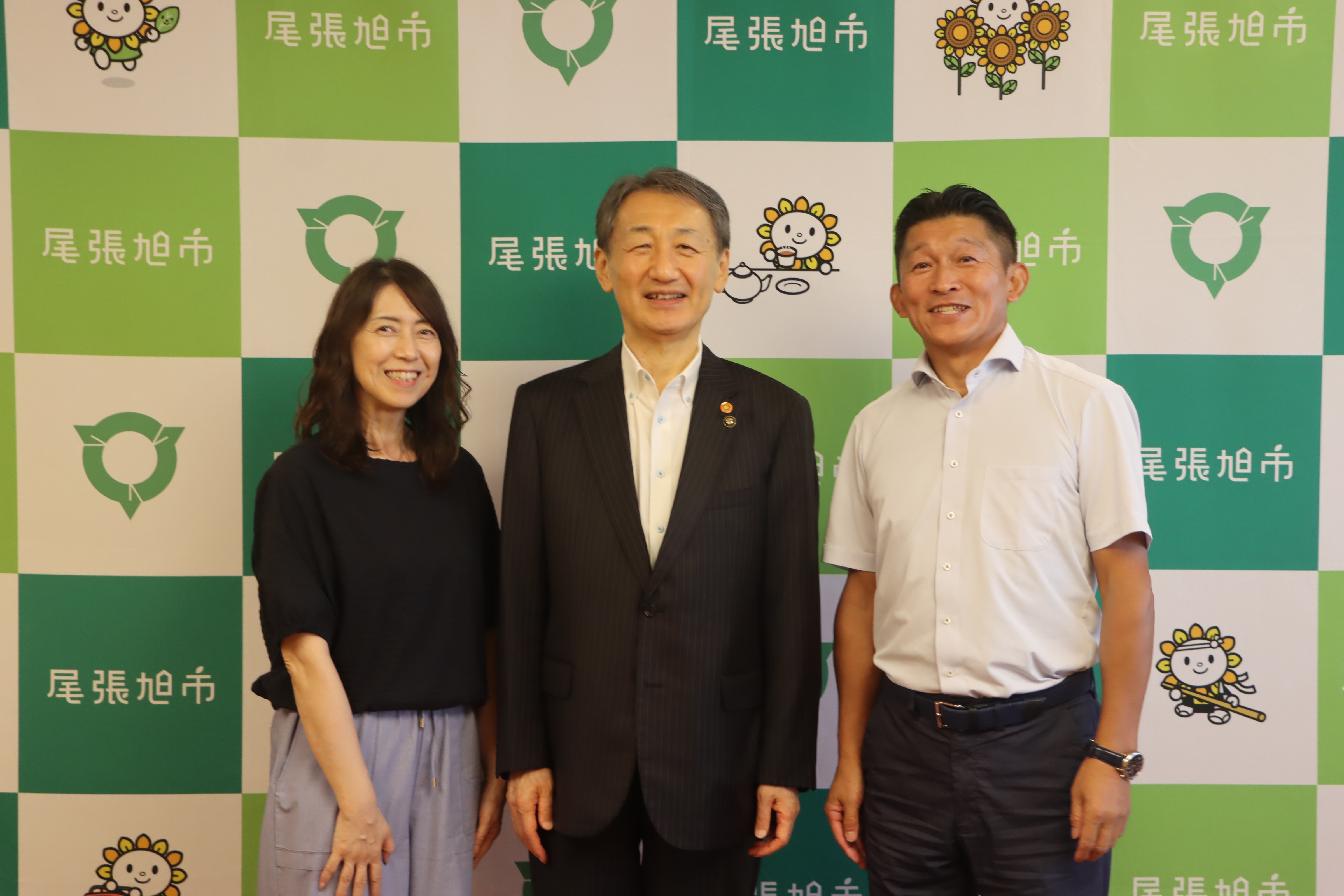 市長との写真