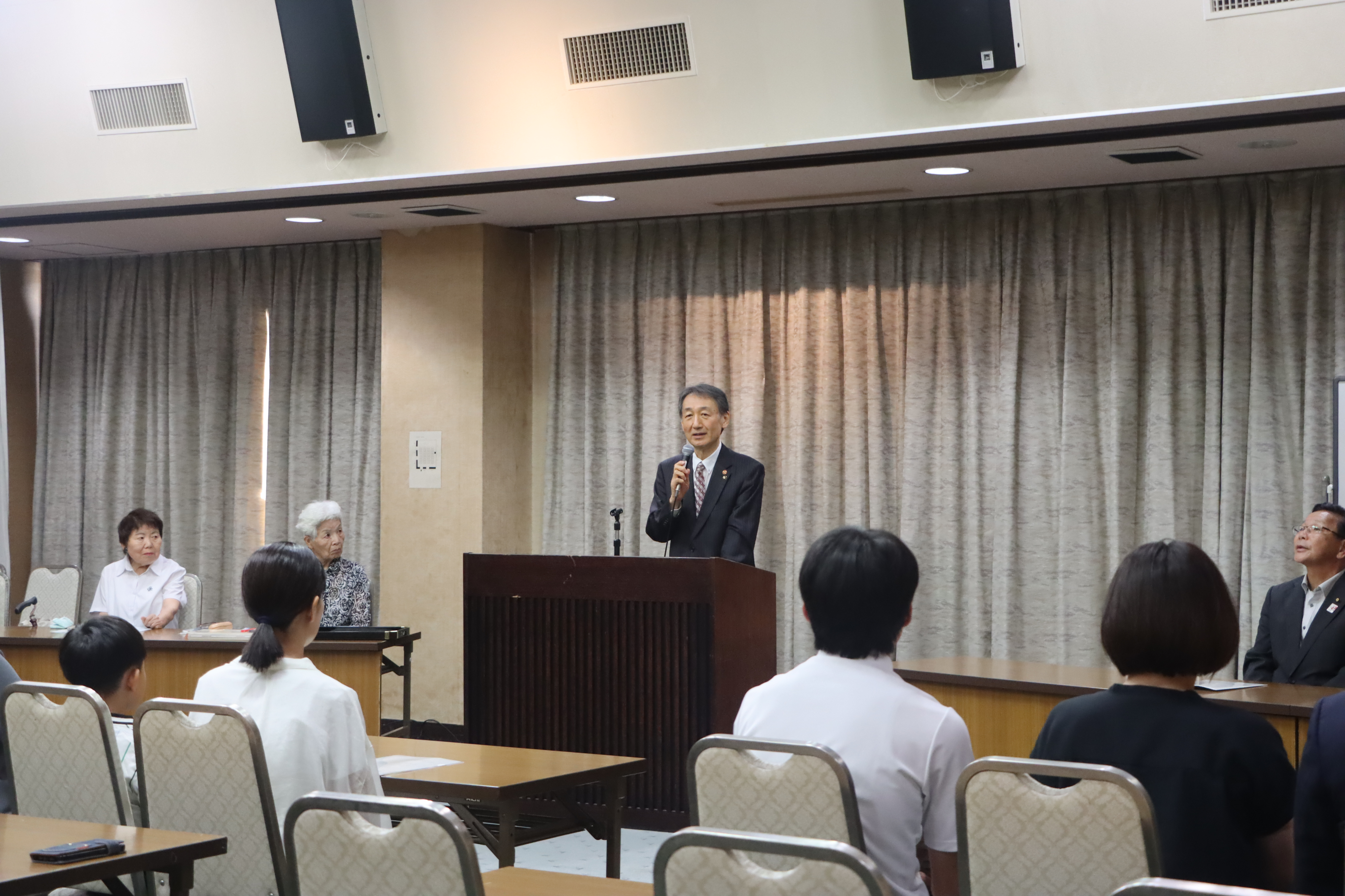 市長挨拶の様子