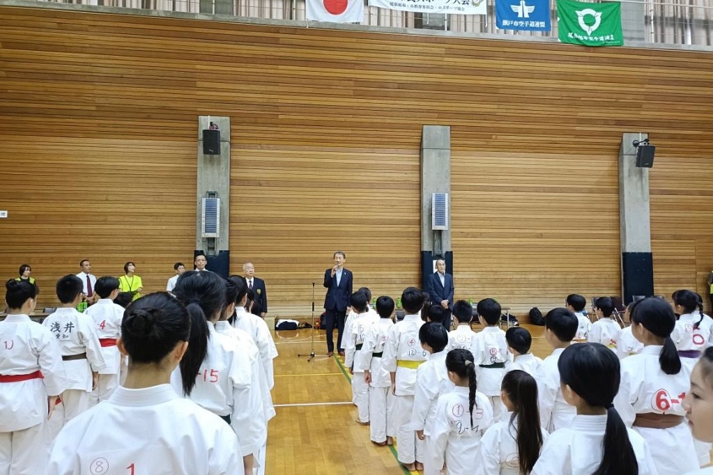 市長あいさつの様子