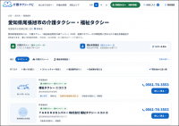 介護タクシーナビ（画面キャプチャ）