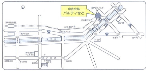 パルティせとの地図画像