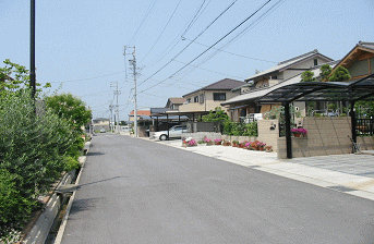 環境が整った宅地の画像