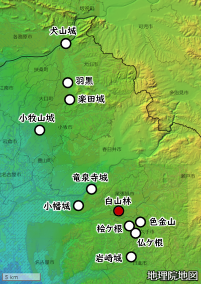 土地条件図25000・色別標高図【ともに国土地理院】に加筆し作成