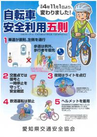 自転車安全五則表