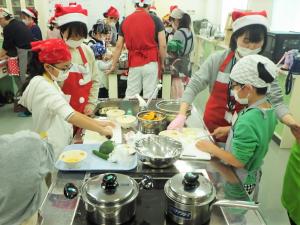クリスマス親子料理教室1