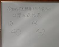 尾張旭市令和5年度保育所入所申し込み公開抽選結果1